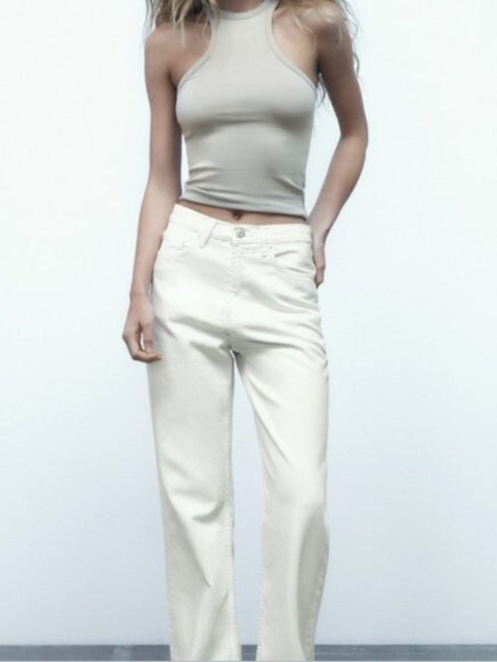 Zara Women’s Off White Jeans